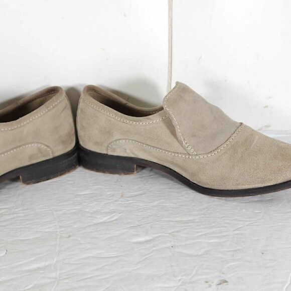 Free People Women's Brady US6,5 EU37 Taupe Suede Slip On Flat Boho Loafer Shoes - Picture 8 of 12
